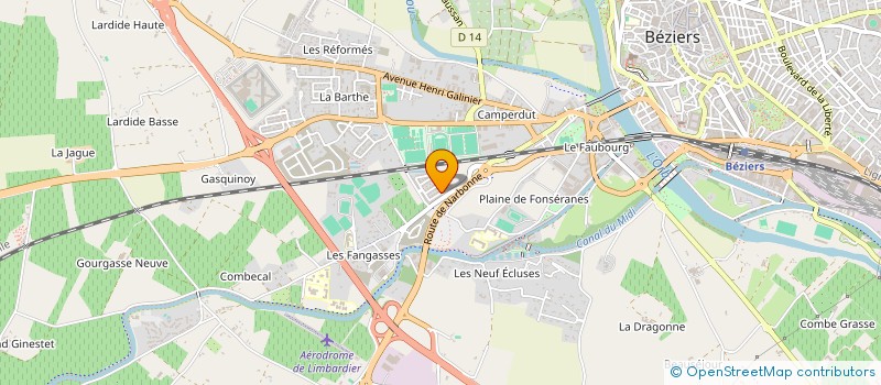 localisation de l'entreprise MADAME MELODIE RODRIGUEZ  BEZIERS
