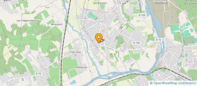 localisation de l'entreprise MADAME MELODIE ROSEREN à LINARS
