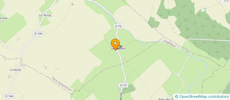localisation de l'entreprise MADAME MELODIE SANCHEZ  SAINT-SYMPHORIEN
