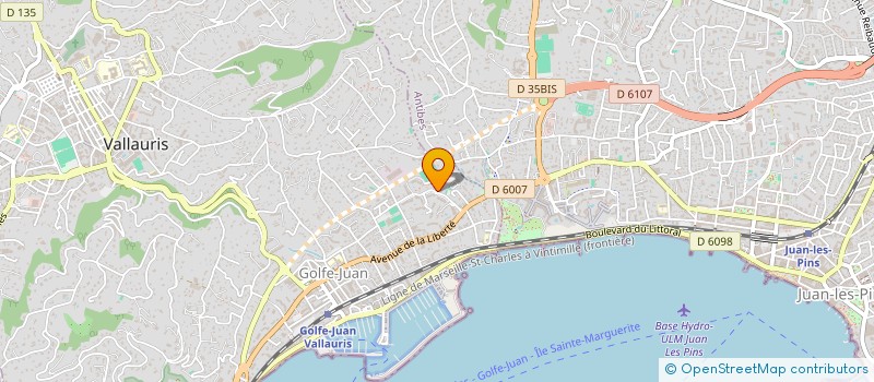 localisation de l'entreprise MADAME MELODIE VANDERCHMITT  VALLAURIS