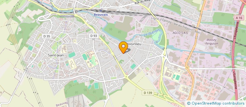 localisation de l'entreprise MADAME MELODIE VERET  BEAUVAIS