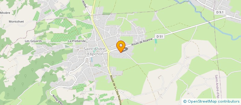 localisation de l'entreprise MADAME MELODY ARANDA  SAINT-ANDRE-D'APCHON