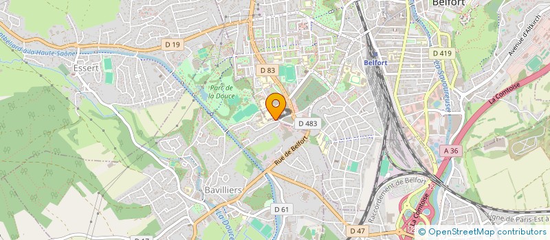 localisation de l'entreprise MADAME MELODY BLEYER  BAVILLIERS