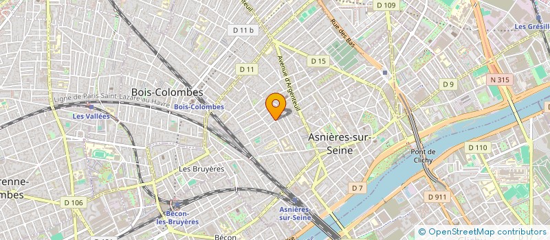 localisation de l'entreprise MADAME MELODY BONGRAND à ASNIERES-SUR-SEINE