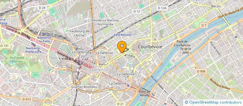 localisation de l'entreprise MADAME MELODY BOURDIL à COURBEVOIE