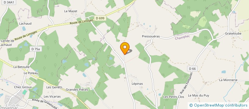 localisation de l'entreprise MADAME MELODY BROWN  CHAMPSAC