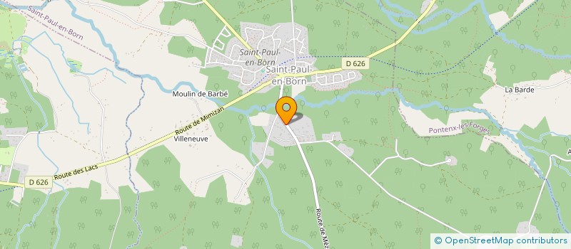 localisation de l'entreprise MADAME MELODY BUGNET  SAINT-PAUL-EN-BORN
