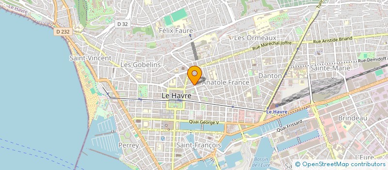 localisation de l'entreprise MADAME MELODY CAILLON à LE HAVRE