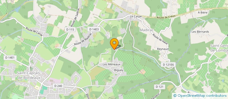 localisation de l'entreprise MADAME MELODY CHAMBON  SAINT-CAPRAIS-DE-BORDEAUX