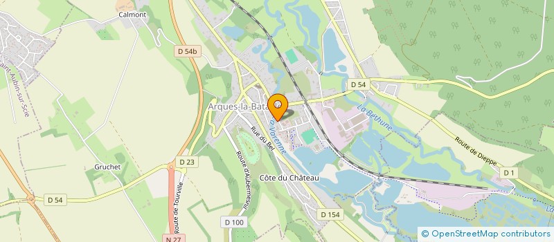 localisation de l'entreprise MADAME MELODY CHAMUZEAU à ARQUES-LA-BATAILLE