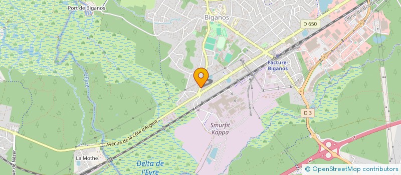 localisation de l'entreprise MADAME MELODY CHEVALIER  BIGANOS