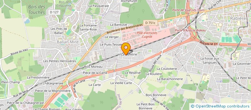 localisation de l'entreprise MADAME MELODY DURAND  JOUE-LES-TOURS