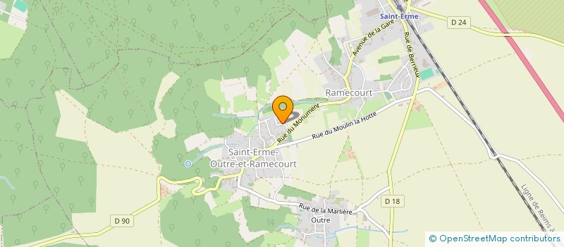 localisation de l'entreprise MADAME MELODY GUERLOT à SAINT-ERME-OUTRE-ET-RAMECOURT
