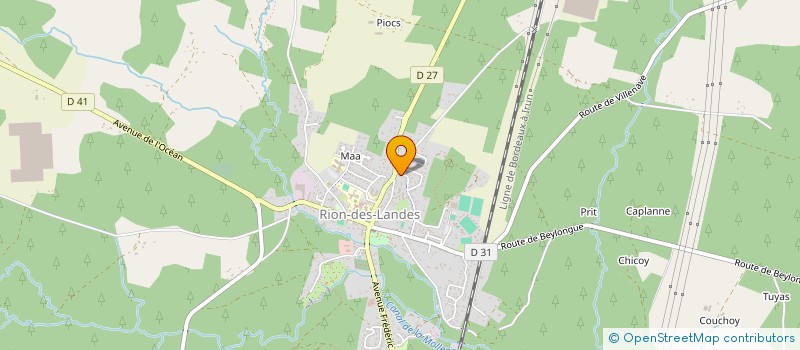 localisation de l'entreprise MADAME MELODY JEANJEAN  RION-DES-LANDES