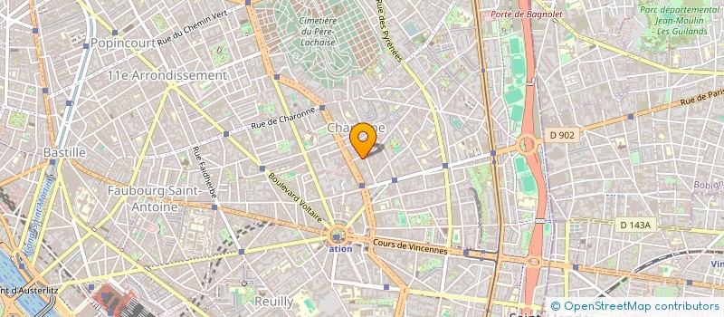 localisation de l'entreprise MADAME MELODY MIEGEMOLLE  PARIS