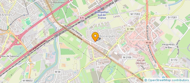 localisation de l'entreprise MADAME MELODY MOTA à LATTES