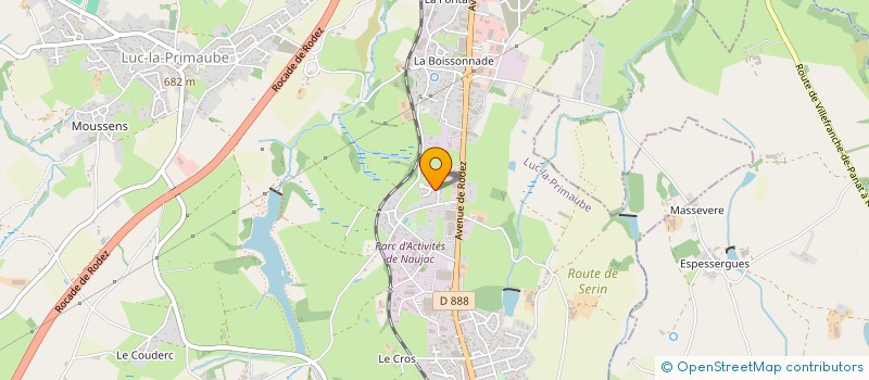 localisation de l'entreprise MADAME MELODY NEGROTTO  LUC-LA-PRIMAUBE