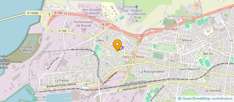 localisation de l'entreprise MADAME MELODY PERSON  LA ROCHELLE