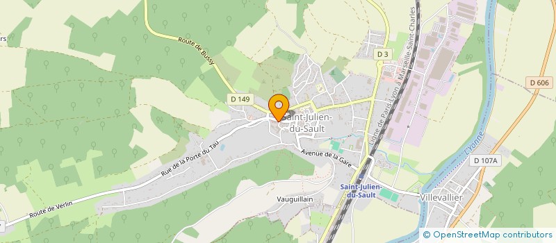 localisation de l'entreprise MADAME MELODY ROBICHON  SENS