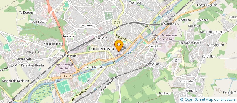 localisation de l'entreprise MADAME MELODY SAEZ à LANDERNEAU