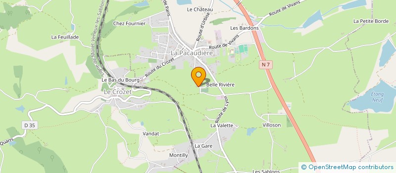 localisation de l'entreprise MADAME MELODY SOUPRAMANIEN  LA PACAUDIERE