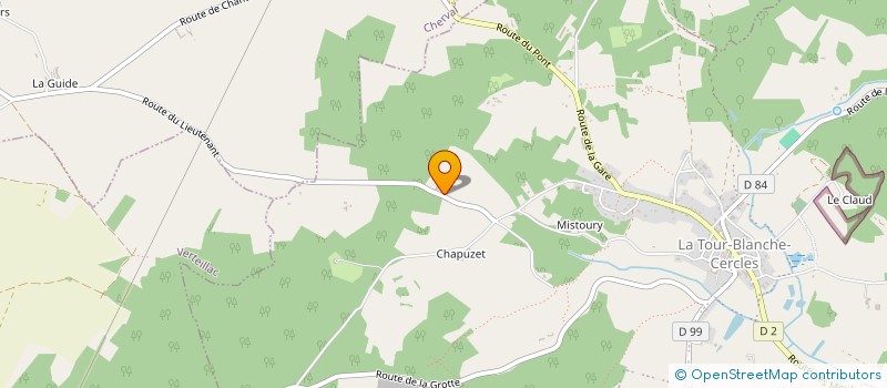 localisation de l'entreprise MADAME MELODY TROOST  LA TOUR-BLANCHE-CERCLES