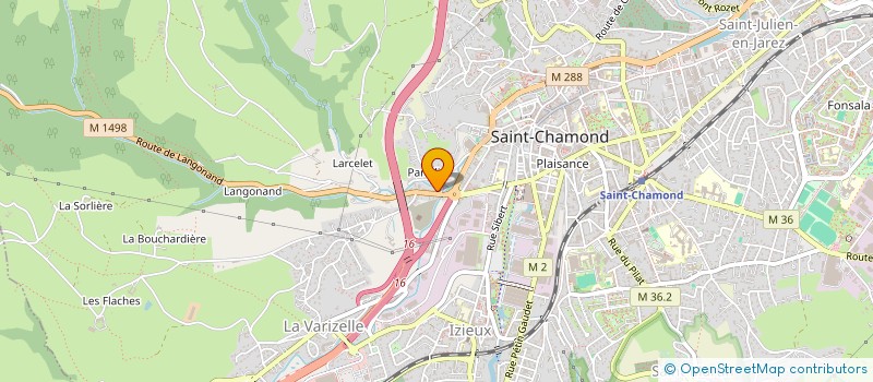 localisation de l'entreprise MADAME MELODY VACCARO  SAINT-CHAMOND