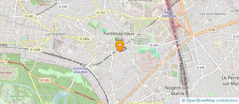 localisation de l'entreprise MADAME MELORA WACHEUX à FONTENAY-SOUS-BOIS