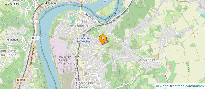 localisation de l'entreprise MADAME MELUSINE BRIDIERS  SAINT-CLAIR-DU-RHONE