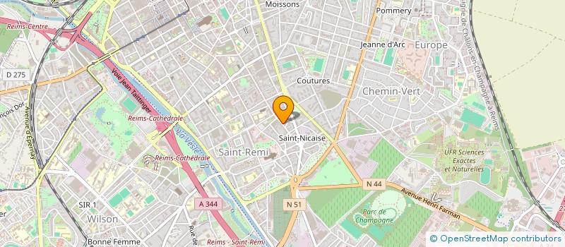 localisation de l'entreprise MADAME MELUSINE DAUPHIN  REIMS