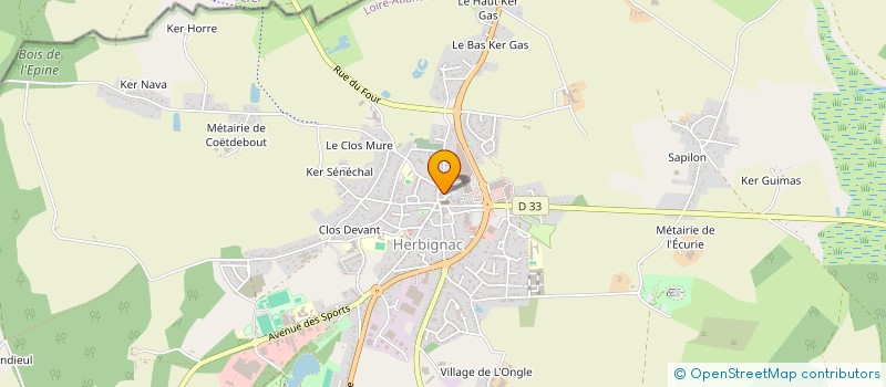 localisation de l'entreprise MADAME MELVINA EHANNO  HERBIGNAC
