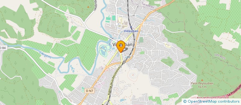 localisation de l'entreprise MADAME MELVYNA BOUDIB  VIDAUBAN