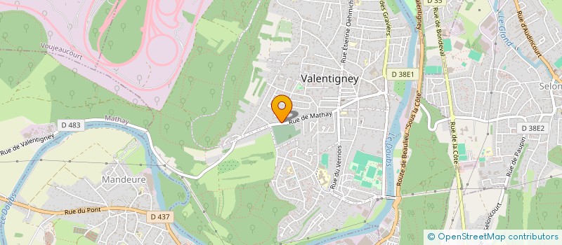 localisation de l'entreprise MADAME MELYNDA CORSINI  VALENTIGNEY