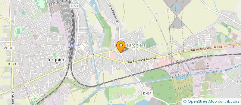 localisation de l'entreprise MADAME MELYNDA LAHAYE  TERGNIER