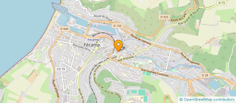 localisation de l'entreprise MADAME MELYNE DESCHAMPS  FECAMP