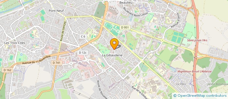 localisation de l'entreprise MADAME MELYSSA BIAS à POITIERS