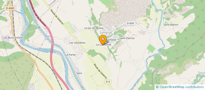 localisation de l'entreprise MADAME MELYSSA CICCARELLI  SALIGNAC