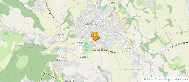 localisation de l'entreprise MADAME MELYSSA COURTADE  MORLAAS