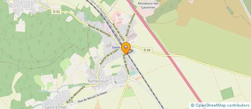 localisation de l'entreprise MADAME MELYSSA DUCROCQ à SAINT-ERME-OUTRE-ET-RAMECOURT