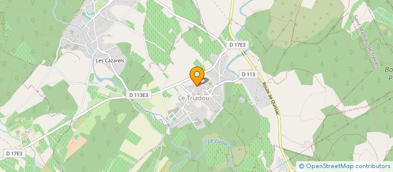 localisation de l'entreprise MADAME MELYSSA MILLIERE  LE TRIADOU