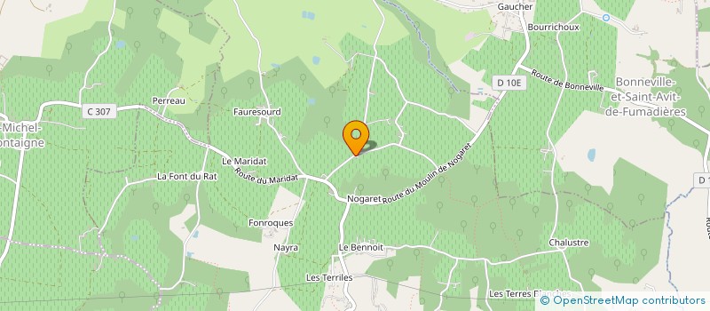 localisation de l'entreprise MADAME MELYSSANDE GIGANT  MONTCARET