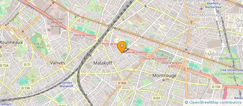 localisation de l'entreprise MADAME MENAHEM-MENDEL COHEN  MALAKOFF