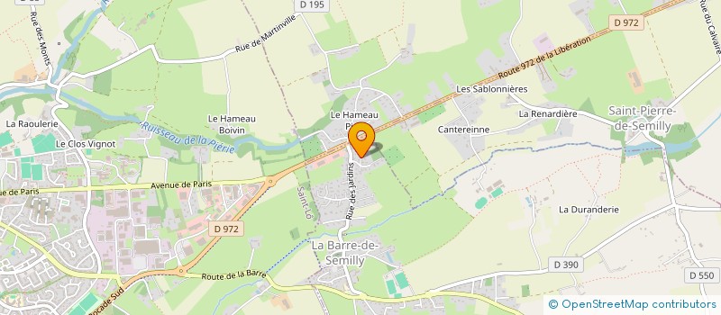 localisation de l'entreprise MADAME MENDY AUFFRAY  LA BARRE-DE-SEMILLY