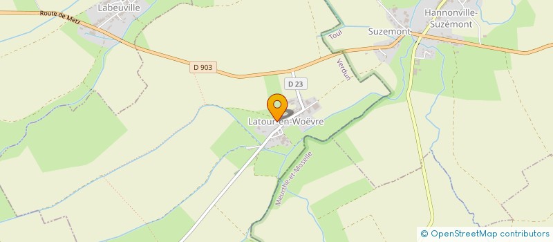 localisation de l'entreprise MADAME MENDY GOUVAZE à LATOUR EN WOEVRE