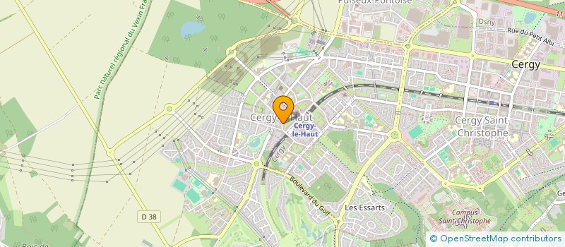 localisation de l'entreprise MADAME MENE-SASKIA BOBBY  CERGY