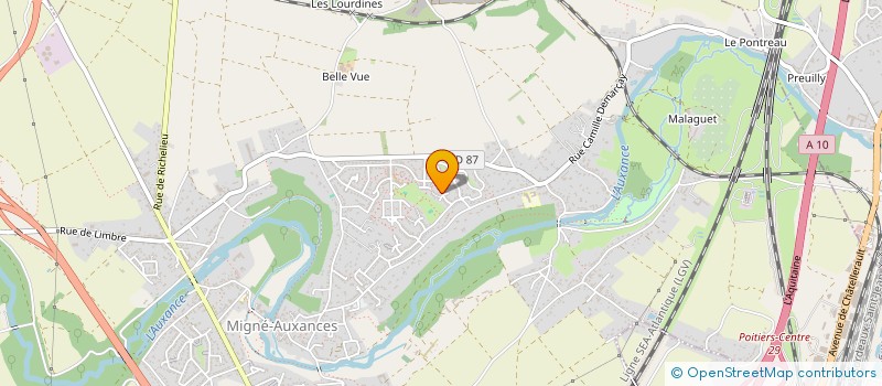 localisation de l'entreprise MADAME MENG JIA  MIGNE-AUXANCES