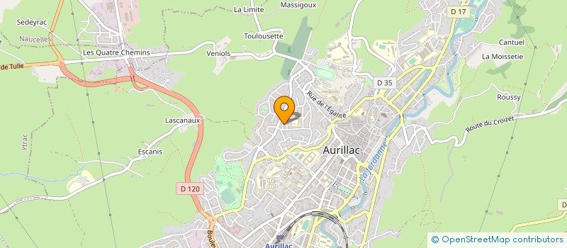 localisation de l'entreprise MADAME MERCEDE GONZALES à AURILLAC