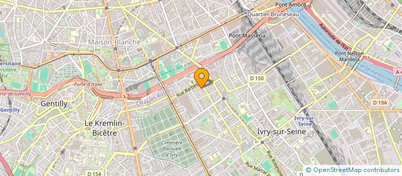 localisation de l'entreprise MADAME MERCEDES BENZAQUEN  IVRY-SUR-SEINE