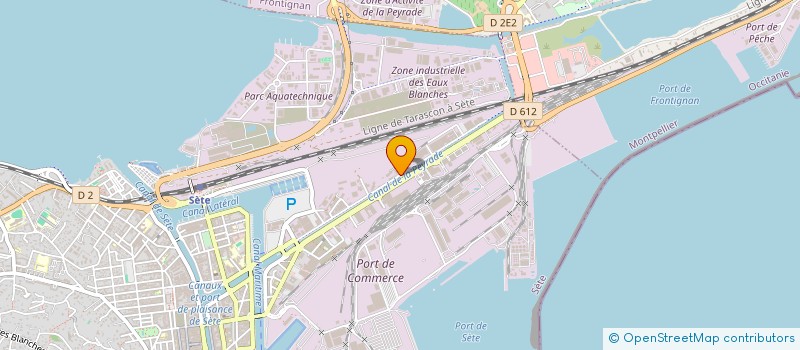 localisation de l'entreprise MADAME MERCEDES PHENE  SETE