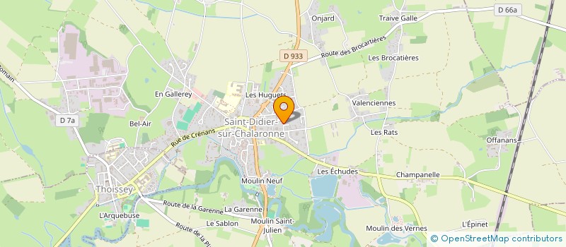 localisation de l'entreprise MADAME MERCEDES REYNIER à SAINT-DIDIER-SUR-CHALARONNE